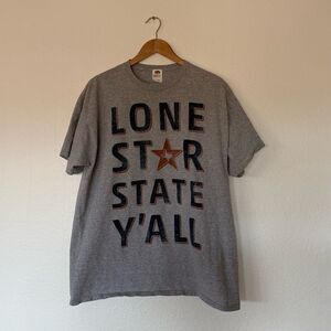 Gray Texas graphic T-Shirt